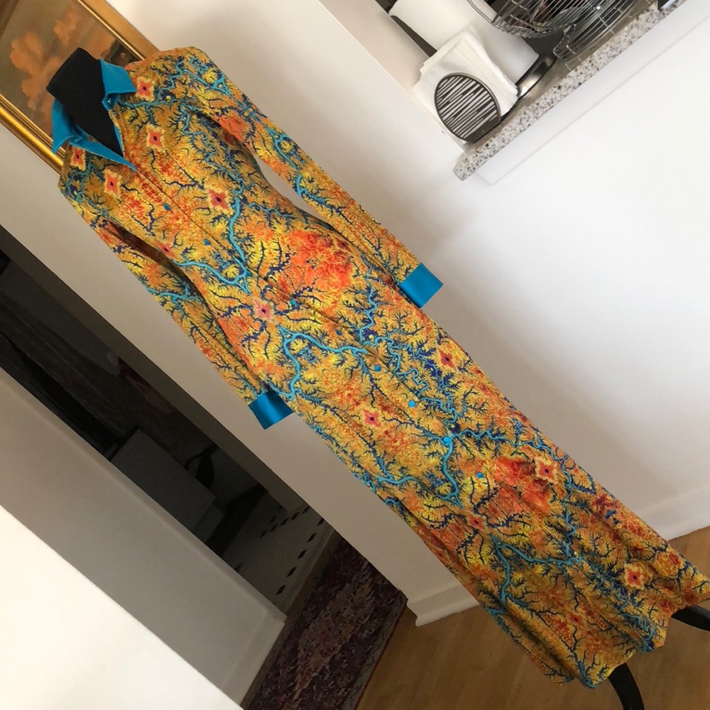 La Perla Fjords long silk dress